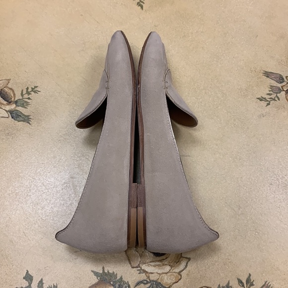 M. Gemi Beige Pointed Toe Suede Flats Size 38.5/US 8 - Picture 10 of 13